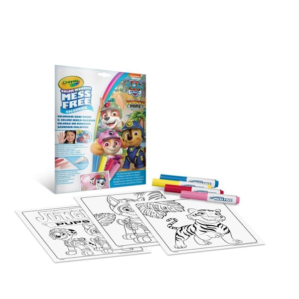 Färgläggning - CRAYOLA - Pat' Patrouille Djungelvalpar - Osynlig bläck - 18 sidor - 4 markörer Flerfärgad