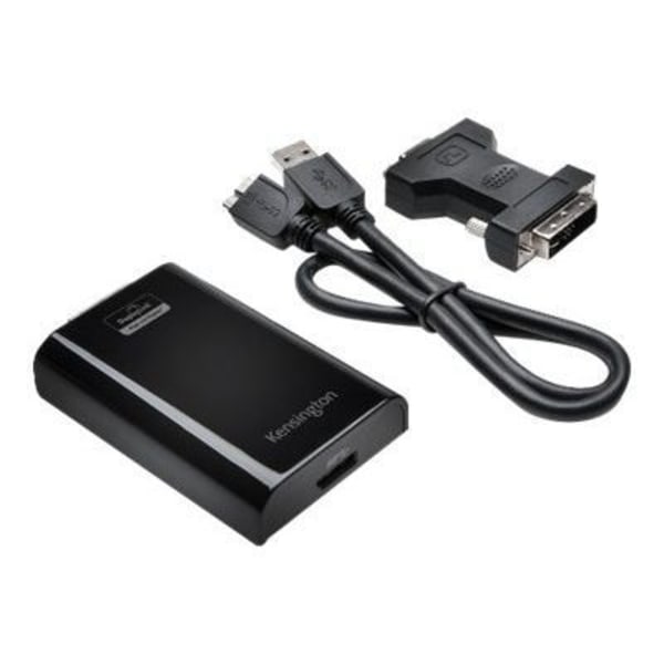 KENSINGTON Extern videoadapter - USB 3.0 - DVI - Svart