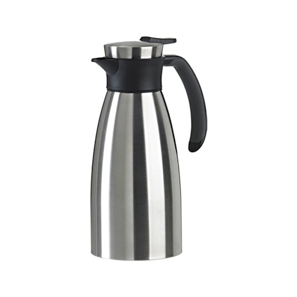 EMSA Soft Grip 1L isolerad kanna - Svart - Rostfritt stålkropp - Quick Tip-stängning Svart