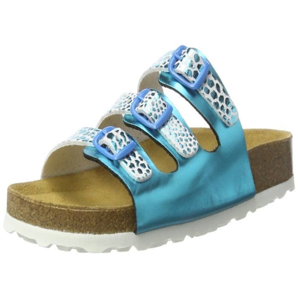 Chausson - pantoufle - babouche Lico - 560096 - Flicka Bioline Trendy Chaussons Bas Turkos/Vit 28