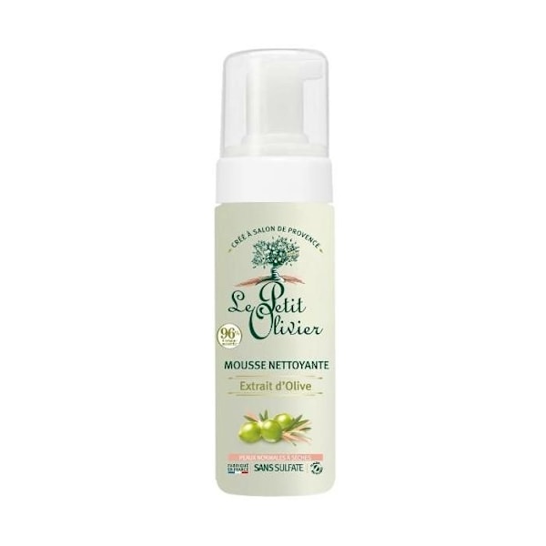 Rengörande mousse - Le Petit Olivier - 150ml - Olivolja - Aloe Vera - Hypoallergenisk