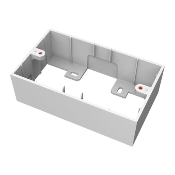 VISION TechConnect 3 2-Gang UK Backbox Dual Control White Back Box