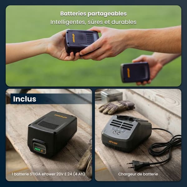 Tronksåg STIGA CS 100e Batterikit - 20V