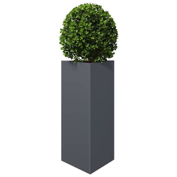 vidaXL Triangulär Jardinär i anthracit 40x34,5x70 cm stål 851161