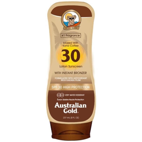 Australian Gold SPF 30 lotion med bronzer 237 ml