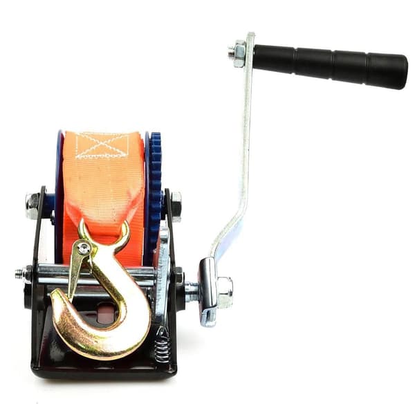 Manuell vinsch med rem - GEKO - 5 m - Max belastning 363 kg - Rem 5 cm