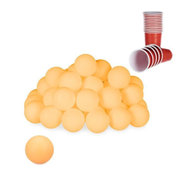 Orange beer pong bollar - 10031413-0