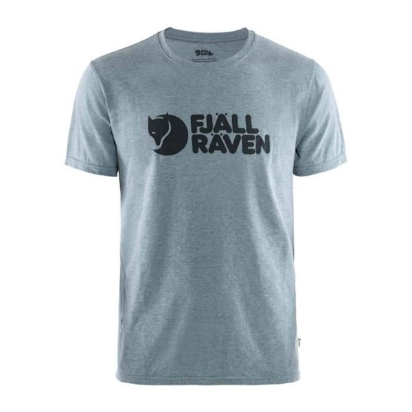 Fjällräven Logo Herr T-shirt blå Blå XXL