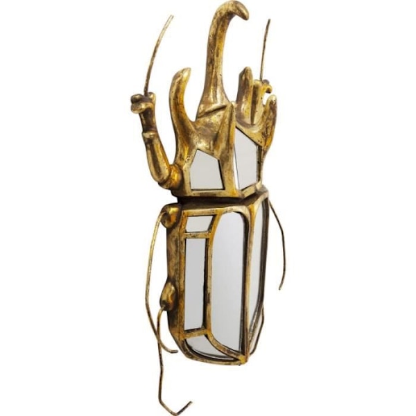 Väggdekoration spegel - Kare Design - Skarabe - Gul - 37x28x7 cm - Modern Gul