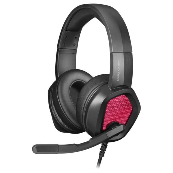 Mars Gaming MH320 Black Gaming Headset - RGB Flow - Mikrofon + Kontrollbox Svart