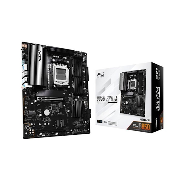Moderkort - ASROCK - B850 Pro-A - AMD AM5 - DDR5 - PCIe 5.0 - USB 3.2