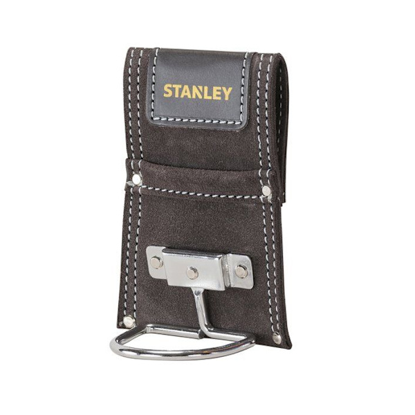 Hammarhållare i äkta läder - STANLEY - DIY-tillbehör - Brun
