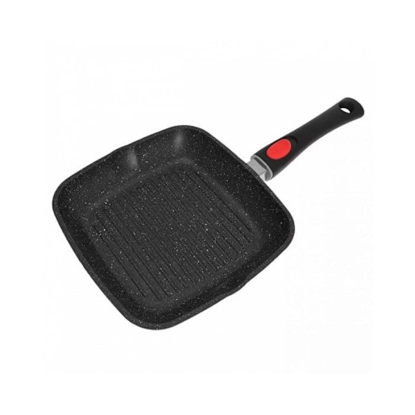 Stekpanna - KINGHOFF - KH-1510 - 24 cm - Granitnon-stick - Avtagbart handtag Svart