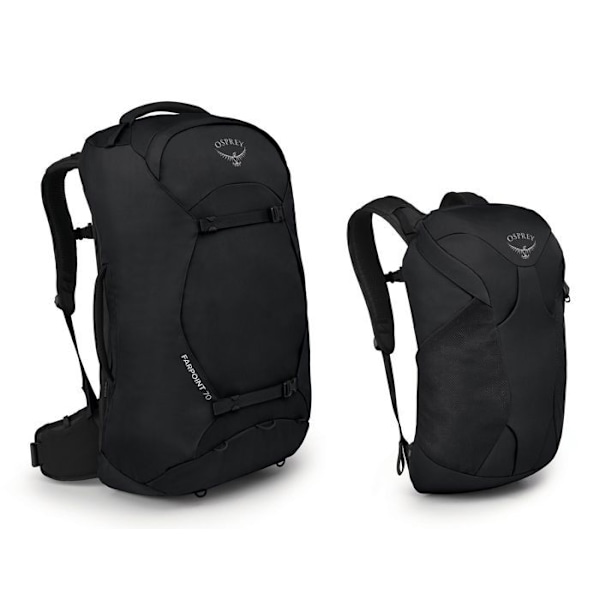Ryggsäck - Osprey - Farpoint 70 - Svart - 70L - Ergonomisk och rymlig svart