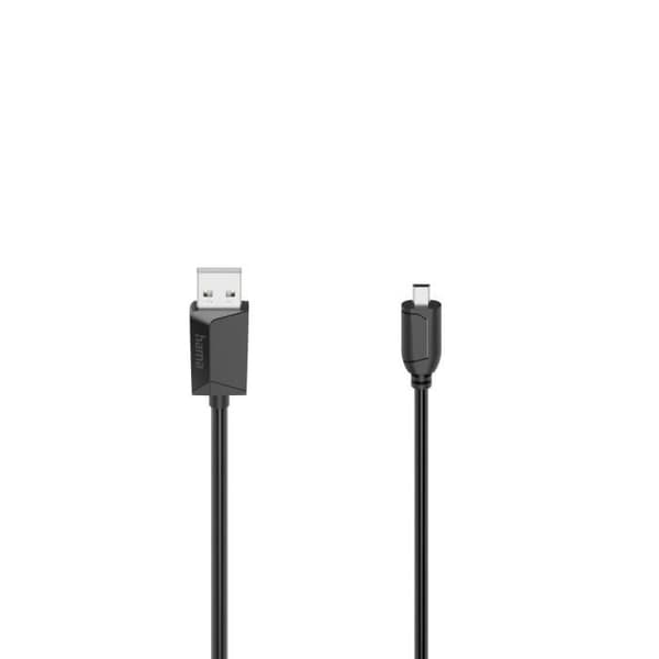Mini-USB - USB-kabel - B8 - 1,50 m - 480 Mbit/s - Svart