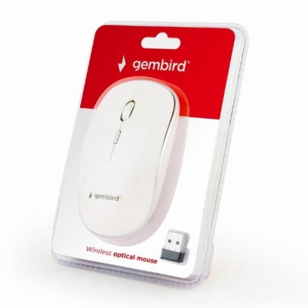 MUS USB OPTICAL WRL/WHITE MUSW-4B-01-W GEMBIRD