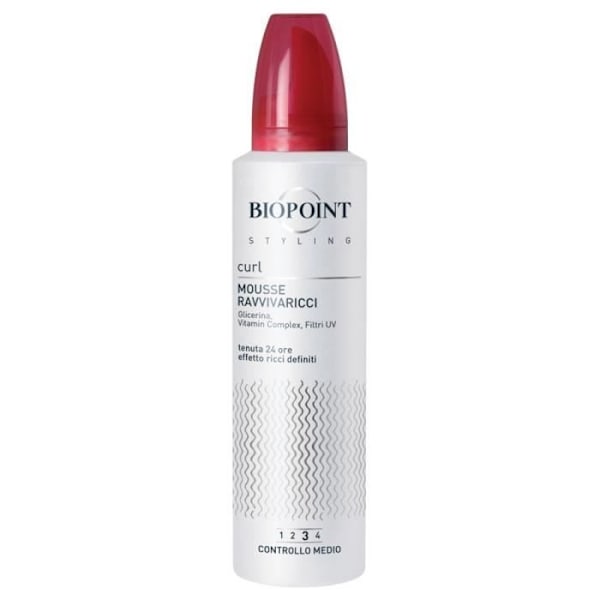 Biopoint Styling Curl Mousse Ravvivaricci 150 ml (schiuma ravvivante ricci fissaggio medio)