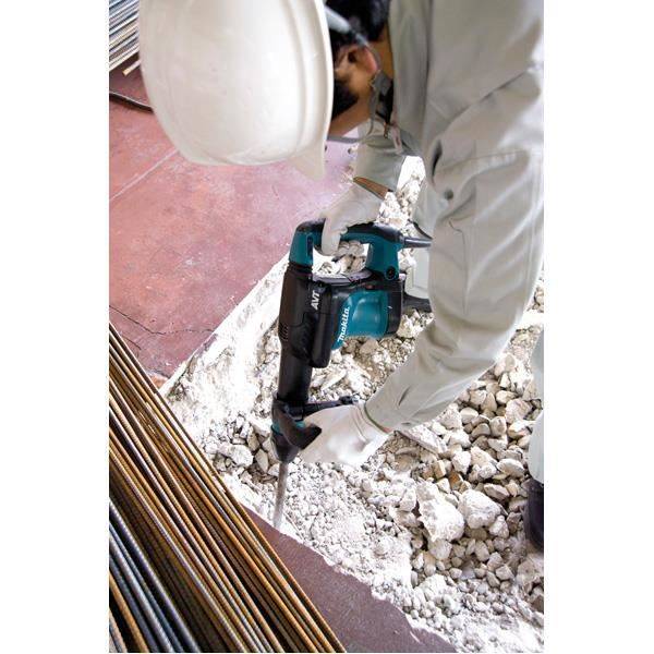 Makita - Lättare SDS-hammare 800W vertikal 3 lägen 3,6 kg + Automatisk chuck (En mejsel och en uppsättning med 15 bits ingår inte)
