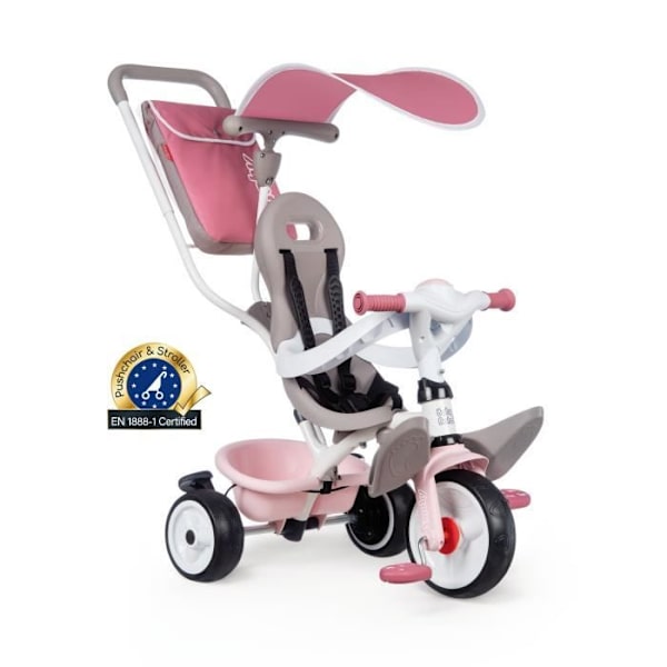Smoby Balade Plus trehjuling för barn - Rosa Rosa