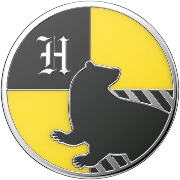 Stöd och Grip för Smartphone - PopSockets - PopGrip - Emalj Hufflepuff - Utbytbar - Polykarbonat PC Emalj Hufflepuff