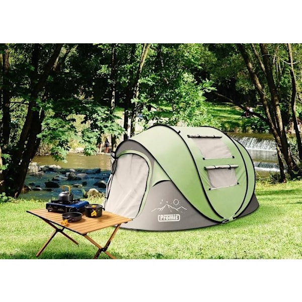 TURISTISK CAMPINGTÄLT för 3 pers. POP-UP SJÄLVUTVIDGANDE Lovar 3 SEKUNDER