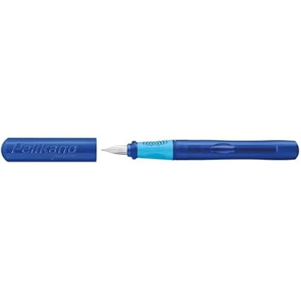 Stylo-plume - PELIKAN - Pelikano Junior P67 - Ergonomisk - Blad i rostfritt stål - För högra handen Blå