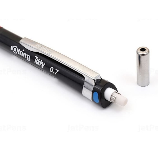 rOtring Tikky färgkodad mekanisk penna, svart kropp, 0,70 mm