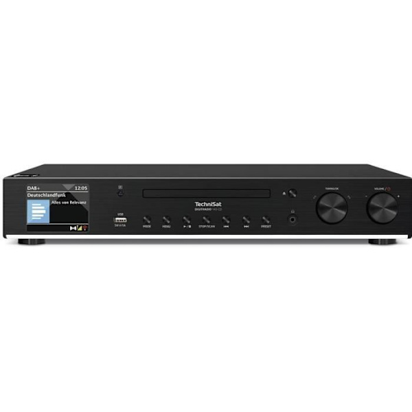 Radiomottagare - TECHNISAT - DIGITRADIO 143 CD - DAB+ - Bluetooth - USB Svart