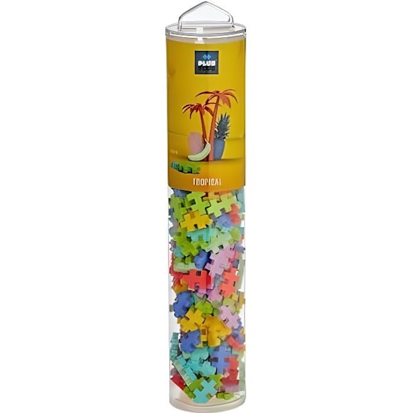 Byggspel - Plus Plus - Mega tropiskt rör - 240 stycken - Flerfärgad Flerfärgad