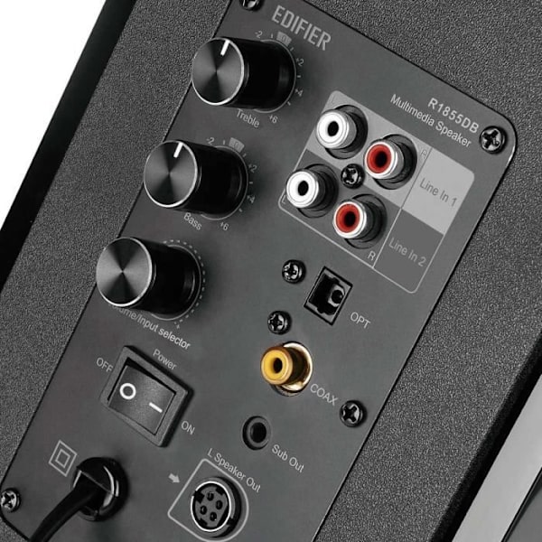 Edifier R1855DB 2.0 aktiva högtalare med SUB-utgång Svart