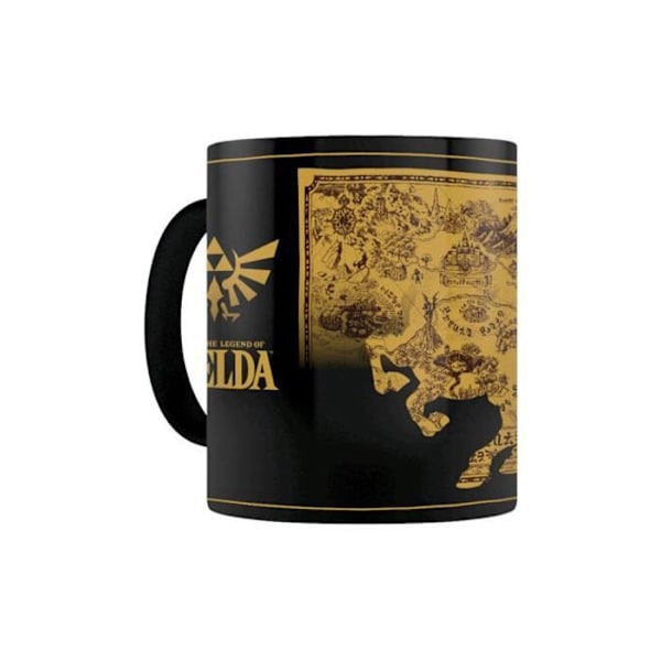 Mug - The Legend Of Zelda - Karta - Termo-Reaktiv - Flerfärgad - Keramik Flerfärgad