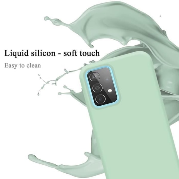 Fodral för Samsung Galaxy A52 (4G / 5G) / A52s i LIQUID LIGHT GREEN Cadorabo Cover Silikon TPU