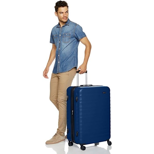 Resväska eller bagage säljs ensam Basics - N989 - Amazon Travel resväska med svängbara hjul, Marinblå, 78 cm