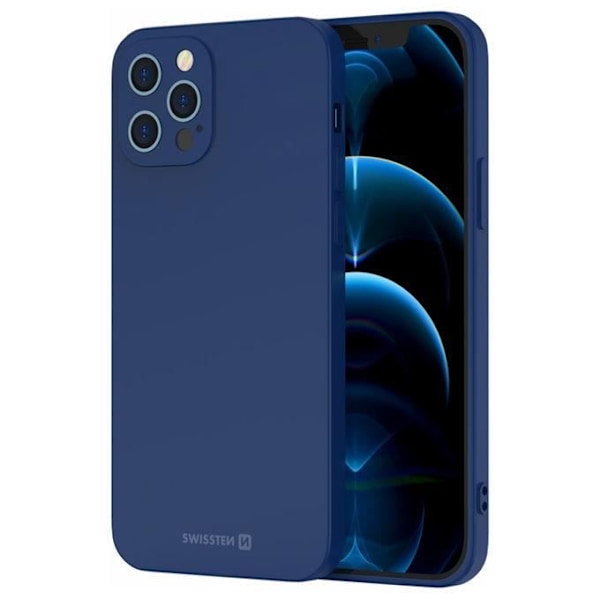Swissten Soft Joy Fodral - Mjukt Fodral till iPhone 14 - Blå