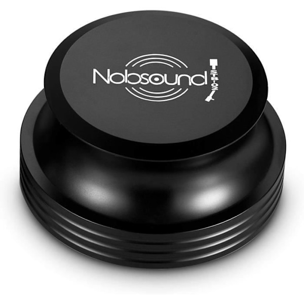 Vinylskivestabilisator - Nobsound - Matt svart - Aluminiumlegering - Bullerdämpning - Ergonomisk Matte svart