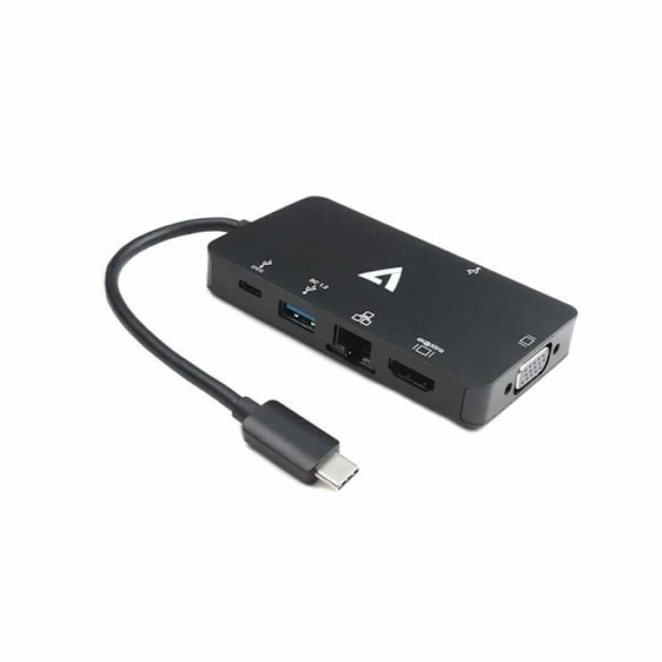 USB C till HDMI Adapter V7 V7UC-2HDMI-BLK Svart