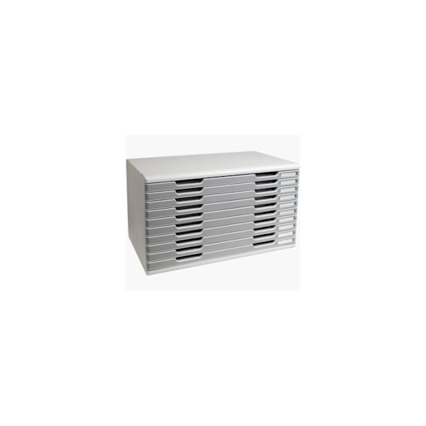 MODULO A3+ arkivblock 10 lådor 26 mm Ljusgrå/grani Grå ljus/grani