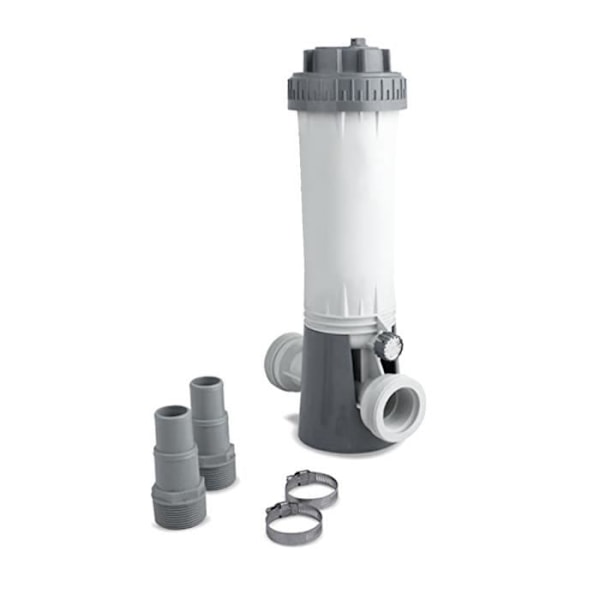 Kokido klordispenser för 9 tabletter 38 mm kopplingar/kopplingar Vit