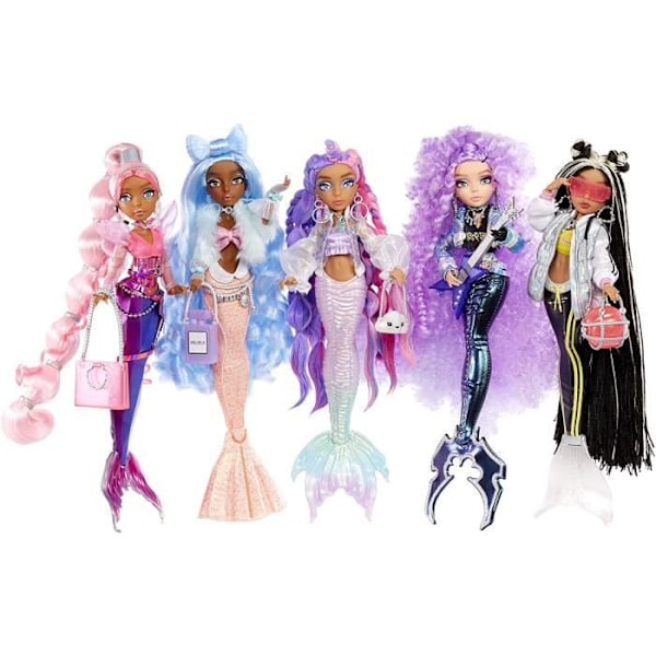 Mermaze Mermaidz - Jordie - 34cm Mermaid Fashion Doll - Byt färg i vatten Flerfärgad