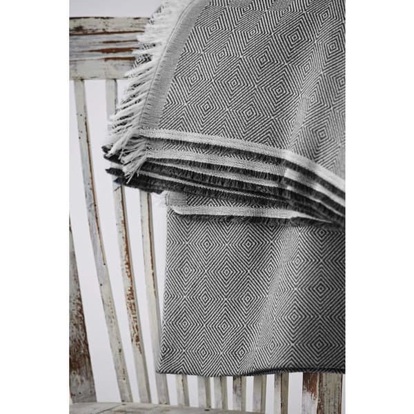 Sängöverkast - TEXTIL-HOME - 230x285 cm - 80% bomull/20% polyester - Grå - Skyddar och dekorerar