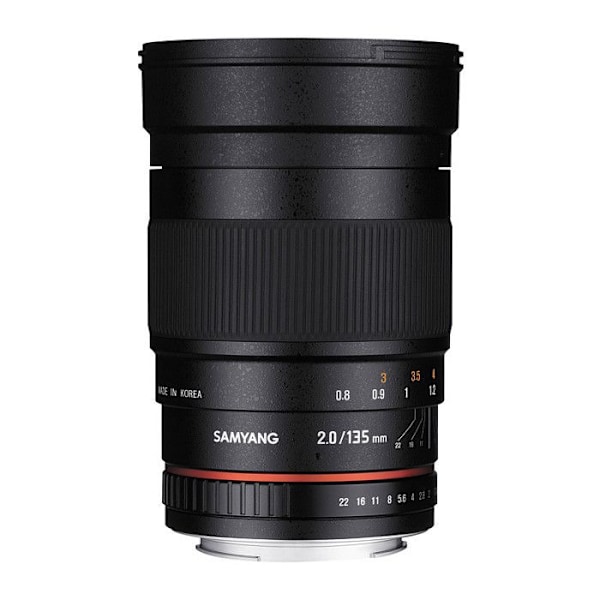 Samyang objektiv 135mm f/2 ed umc kompatibel med Canon