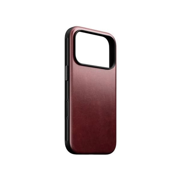 Läderfodral - NOMAD - Modern - iPhone 17 Pro - Bordeaux Horween - MagSafe-skydd Bordeaux