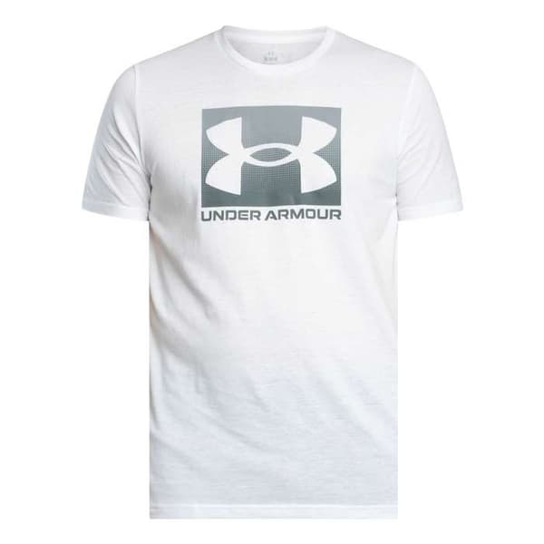 T-shirt Under Armour Boxed vit/mörkgrå S