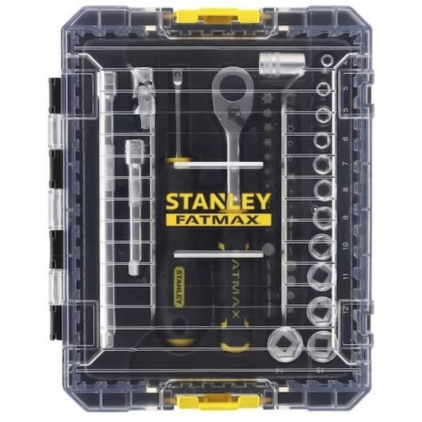 STAKBOX M SOCKET LÅDA - ¼'' STANLEY SET OM 48 STK - FATMAX - FMMT98101-0