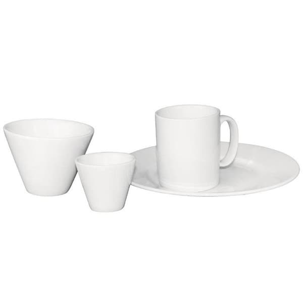Konisk ramekin - OLYMPIA - Ø 70 mm - Porslin - 12-pack - Blank vit Vit