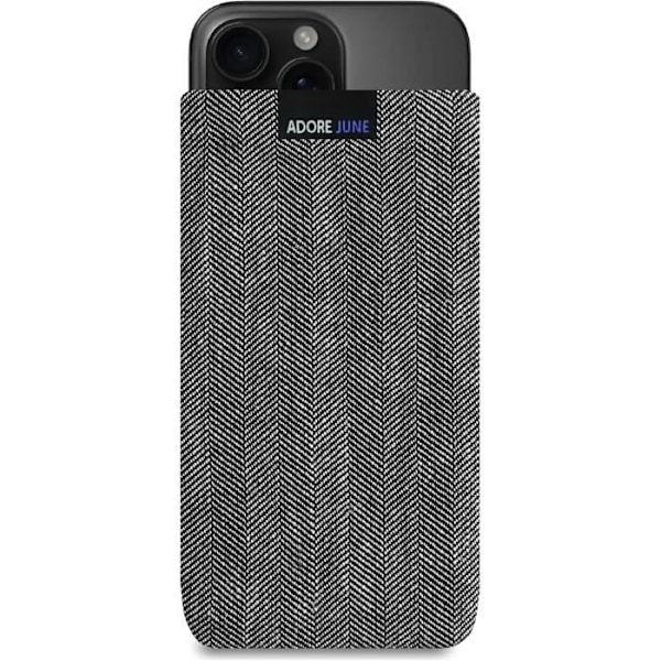 Adore June Housse Business för iPhone 16 Pro 2024, GråSvart Mörkgrå