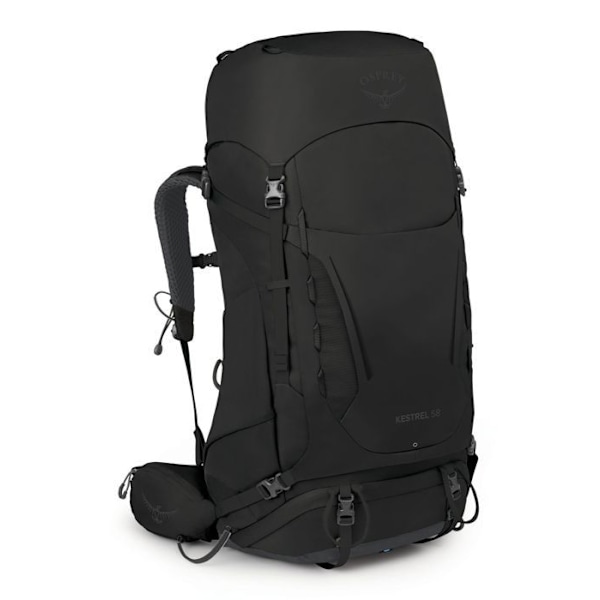 Ryggsäck - Fiskgjuse - Kestrel 58 L/XL - Svart - Ergonomisk - Regnskydd ingår svart