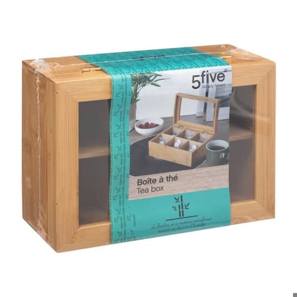 Teask med 6 fack i bambu - 5 five simply smart beige