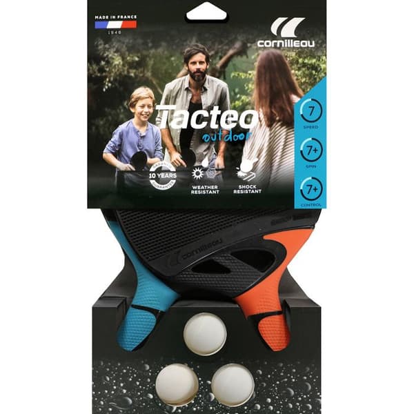 Cornilleau Tacteo Pack Duo 2 racketar och 3 bollar Apelsin