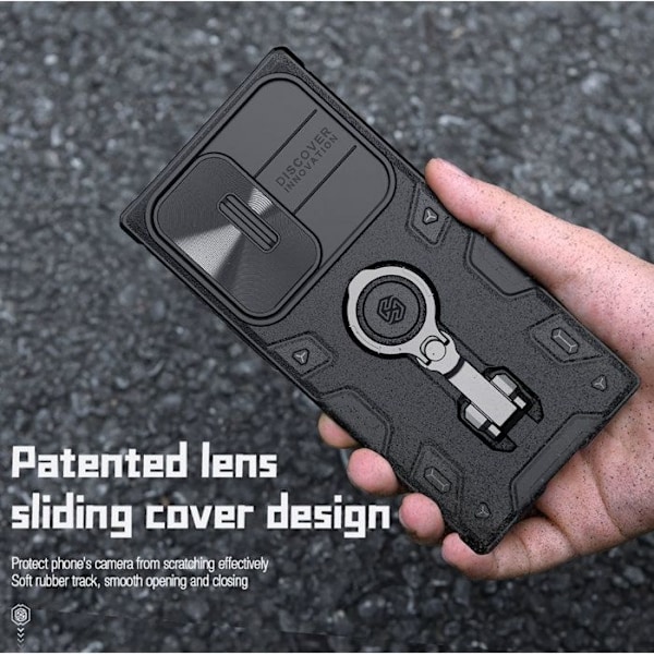 Coque för Galaxy S23 Ultra Modell CamShield Armor Pro Nillkin Svart Svart